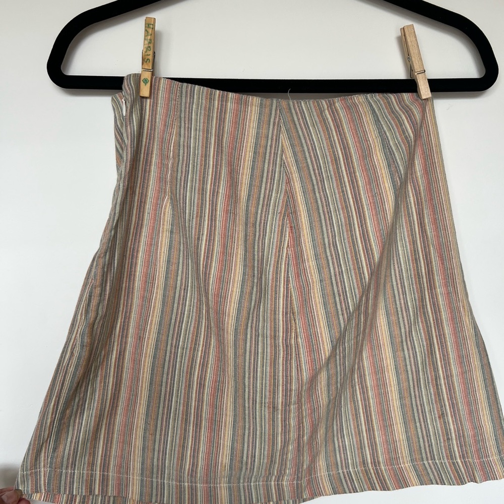 Stripe miniskirt